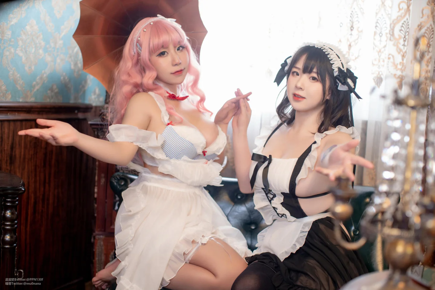 皮皮奶 - &喵零 双人女仆 [24P-332MB] tg@simisebaiai 【丝足阁】007.webp